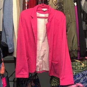Bright pink blazer